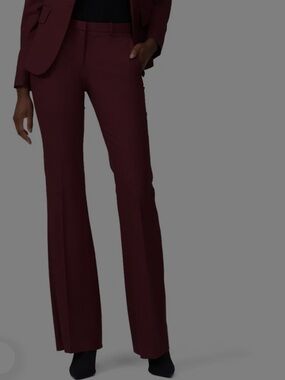 Theory DEMITRIA 2_NEW Burgundy  Trousers 8  EUC